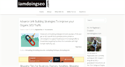 Desktop Screenshot of iamdoingseo.com